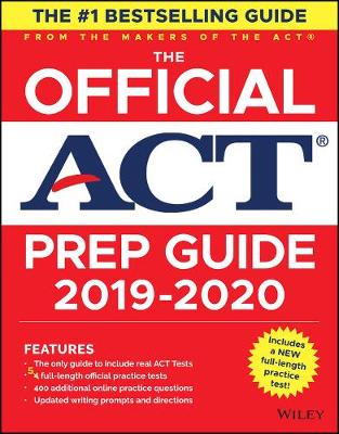 Book cover for The Official ACT Prep Guide 2019-2020, (Book + 5 Practice Tests + Bonus Online Content)