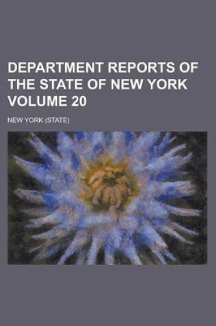 Cover of Department Reports of the State of New York Volume 20