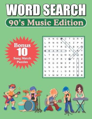 Book cover for Word Search 90's Music Edition