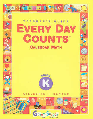 Book cover for Every Day Counts Calendar Math, Grade K
