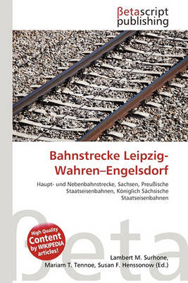 Cover of Bahnstrecke Leipzig-Wahren-Engelsdorf