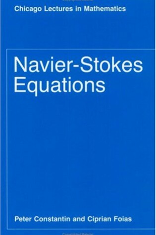 Cover of Constantin: Navier-Stokes Equations (Cloth)