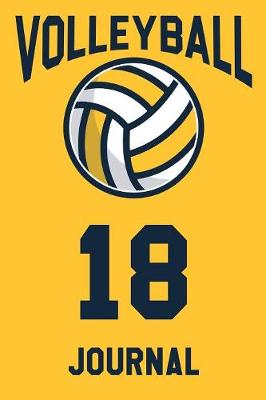 Book cover for Volleyball Journal 18