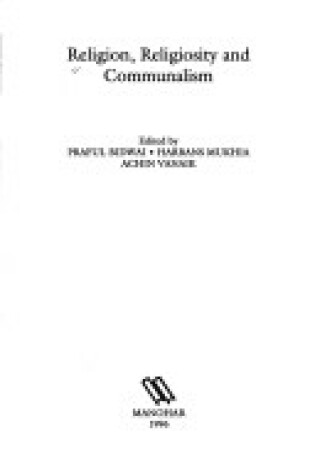 Cover of Religion, Religiosity and Communalism