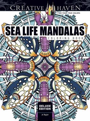 Book cover for Creative Haven Deluxe Edition Sea Life Mandalas Coloring Book