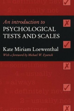 Cover of An Introduction To Psychological Tests And Scales