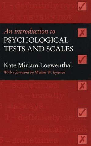 Book cover for An Introduction To Psychological Tests And Scales