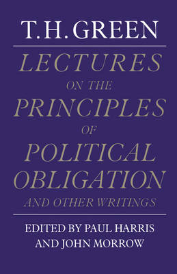 Book cover for Lectures on the Principles of Political Obligation and Other Writings