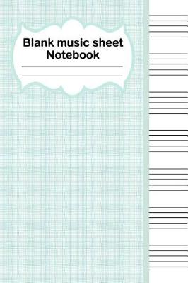 Book cover for Blank music sheet notebook