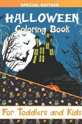 Cover of Halloween Coloring Book for Toddlers and Kids