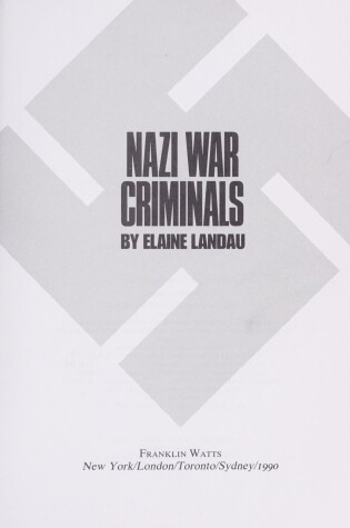 Cover of Nazi War Criminals