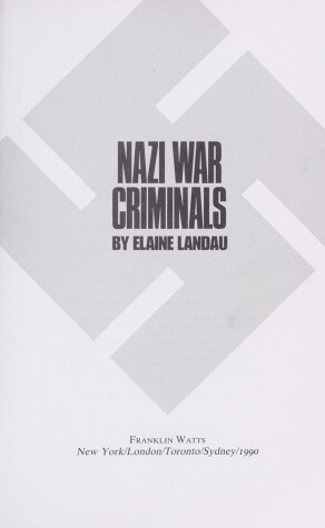 Book cover for Nazi War Criminals