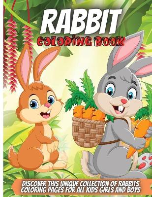 Book cover for Rabbit Coloring Book
