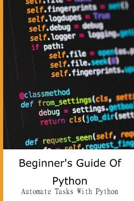 Book cover for Beginner's Guide Of Python