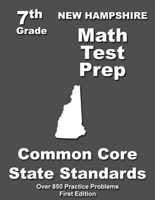 Book cover for New Hampshire 7th Grade Math Test Prep