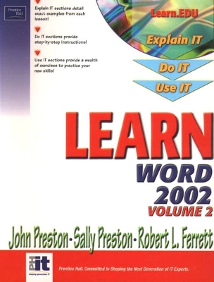 Book cover for Learn Word 2002 Volume II