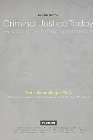 Cover of Criminal Justice Today with Access Code