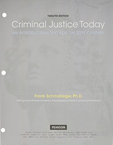 Book cover for Criminal Justice Today with Access Code