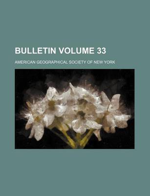 Book cover for Bulletin Volume 33