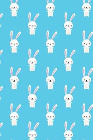 Cover of Bullet Journal for Animal Lovers - Cute Rabbit Pattern - Blue