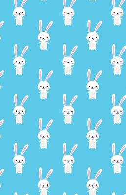 Book cover for Bullet Journal for Animal Lovers - Cute Rabbit Pattern - Blue