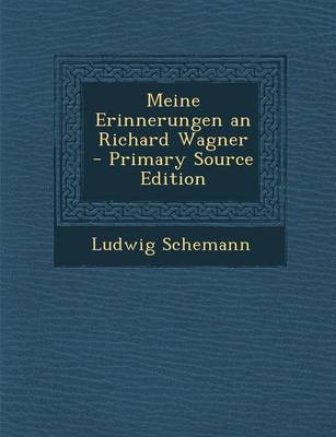 Book cover for Meine Erinnerungen an Richard Wagner