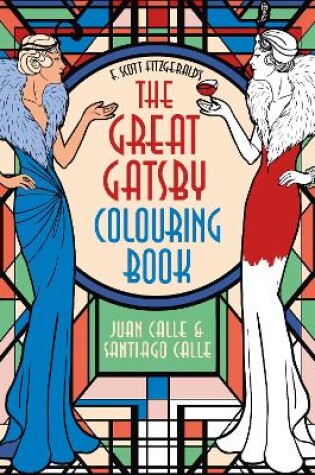 Cover of F. Scott Fitzgerald's The Great Gatsby Colouring Book