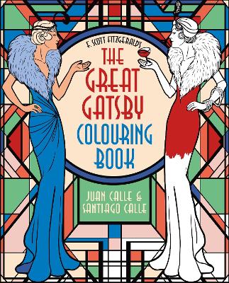 Book cover for F. Scott Fitzgerald's The Great Gatsby Colouring Book