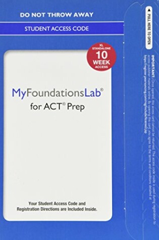 Cover of MyLab Foundational Skills for ACT Prep without Pearson eText--Standalone Access Card--10 weeks