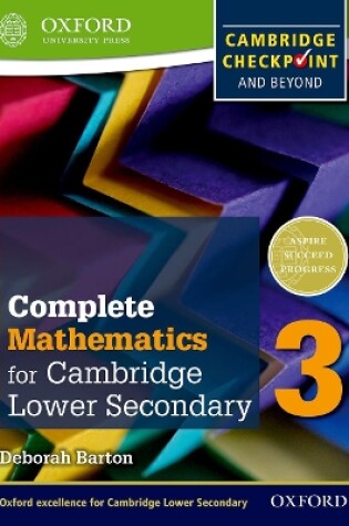 Cover of Complete Mathematics for Cambridge Lower Secondary 3 (First Edition)
