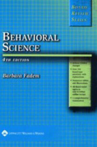 Cover of BRS Behavioral Science