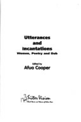 Cover of Incantations and Utterances