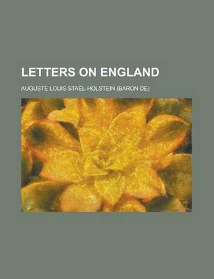 Book cover for Letters on England