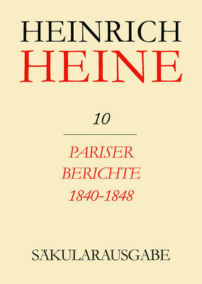 Book cover for Pariser Berichte 1840-1848