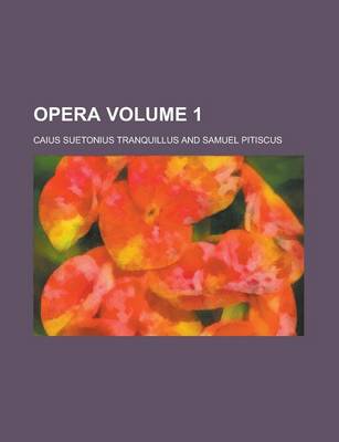 Book cover for Opera Volume 1