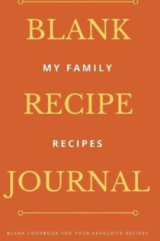 Cover of Blank Recipe Journal