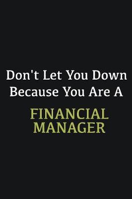 Book cover for Don't let you down because you are a Financial Manager