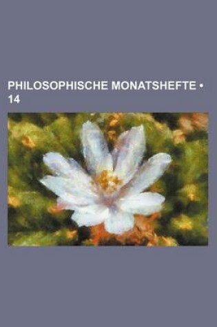 Cover of Philosophische Monatshefte (14)