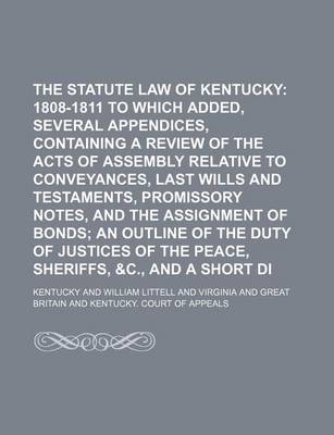 Book cover for The Statute Law of Kentucky Volume 4