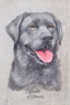 Book cover for Labrador Retriever Dog Portrait Notebook