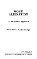 Book cover for Work Alienation