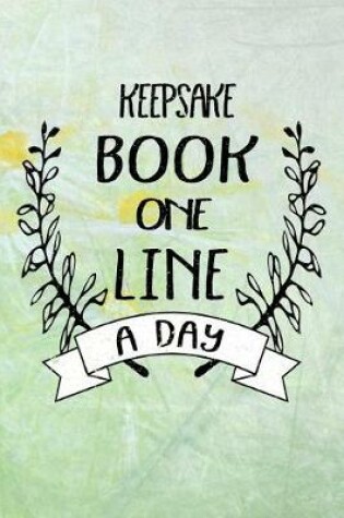 Cover of Keepsake Book One Line a Day