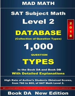Book cover for 2018 SAT Subject Math Level 2 Book DA