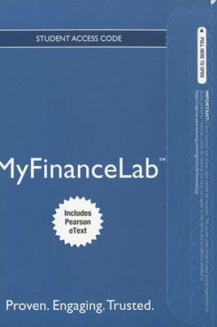 Cover of NEW MyFinanceLab with Pearson eText -- Access Card -- for Principles of Managerial Finance, Brief