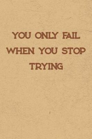 Cover of You Only Fail When You Stop Trying