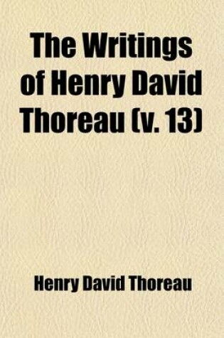 Cover of Journal, Ed. by Bradford Torrey, 1837-1846, 1850-Nov. 3, 1861 Volume 13