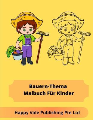 Book cover for Bauern-Thema Malbuch Für Kinder