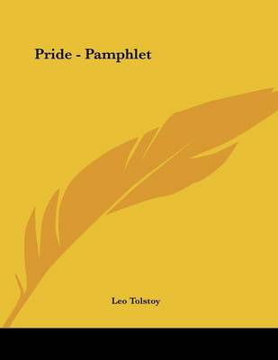 Book cover for Pride - Pamphlet