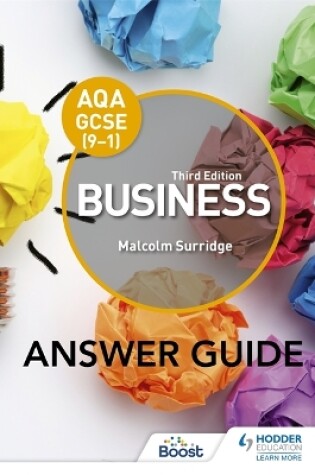 Cover of AQA GCSE (9-1) Business Third Edition Answer Guide