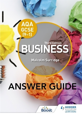 Book cover for AQA GCSE (9-1) Business Third Edition Answer Guide